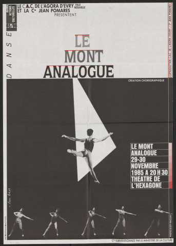 EVRY. - Danse : le Mont analogue, Théâtre de l'Hexagone, 29 novembre-30 novembre 1985. 