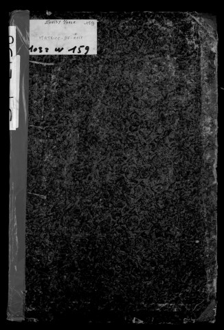 JUVISY-SUR-ORGE. - Matrice de rôle pour la contribution cadastrale [cadastre rénové en 1969]. 