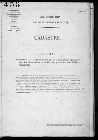 GUIBEVILLE. - Matrice des propriétés bâties et non bâties [cadastre rénové en 1934]. 