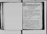 BUNO-BONNEVAUX. Naissances, mariages, décès : registre d'état civil (1808-1834). 
