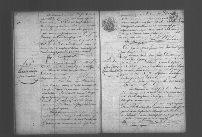 ETAMPES. Décès : registre d'état civil (1852). 