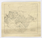 Plan de CROSNE dressé et dessiné par M. LAMY, géomètre, 1945. Ech. 1/5 000. N et B. Dim. 0,45 x 0,50. 