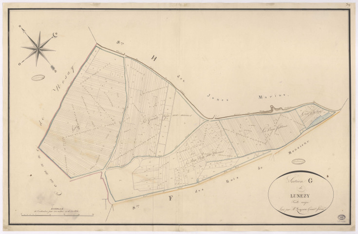 VILLE-DU-BOIS (LA). - Section G : Lunezy. 