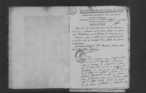 AUVERNAUX. Naissances, mariages, décès : registre d'état civil (an XII-1818). 