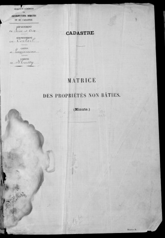 MASSY. - Matrice des propriétés non bâties : folios 1 à 500 [cadastre rénové en 1955]. 