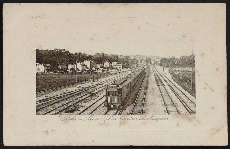Athis-Mons.- Les trains électriques (26 décembre 1909). 