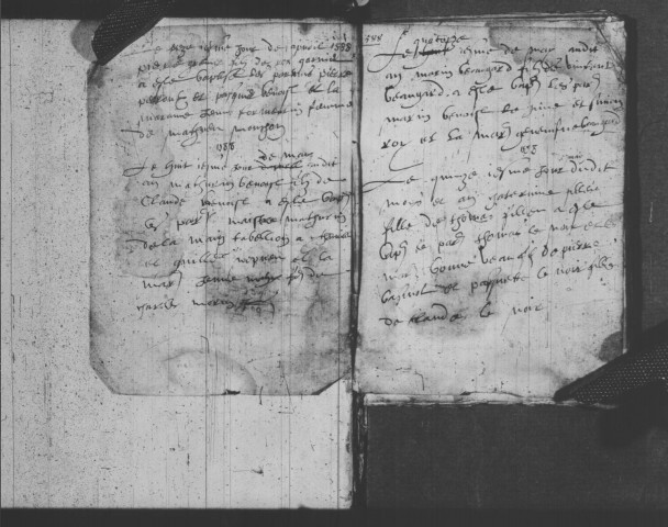 ITTEVILLE. Paroisse Saint-Germain : Baptêmes, mariages, sépultures : registre paroissial (1588-1628). [Lacunes : baptêmes (1588-1615, 1622-1626)].
ITTEVILLE. Paroisse Saint-Germain : Baptêmes, mariages, sépultures : registre paroissial (1697-1706, 1737-1752). [Lacunes : B.M.S. (1699-1701)]. 