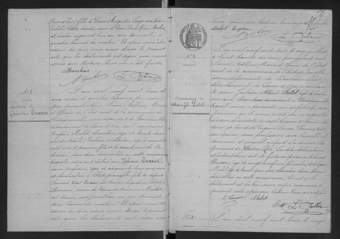 CHATIGNONVILLE.- Naissances, mariages, décès : registre d'état civil (1903-1927). 