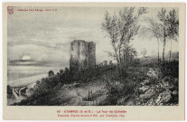 ETAMPES. - La tour de Guinette, dessin de Champin. Edition Seine-et-Oise artistique et pittoresque, collection Paul Allorge. 