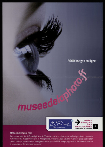 Essonne [conseil général]. -  7000 images en ligne, museedelaphoto.fr [Musée français de la photographie, département de l'Essonne] [v. 2010]. 