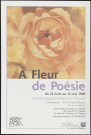 CORBEIL-ESSONNES. - Exposition : A fleur de poésie, Archives départementales de l'Essonne - rue Lafayette, 22 mars-14 mai 1999. 