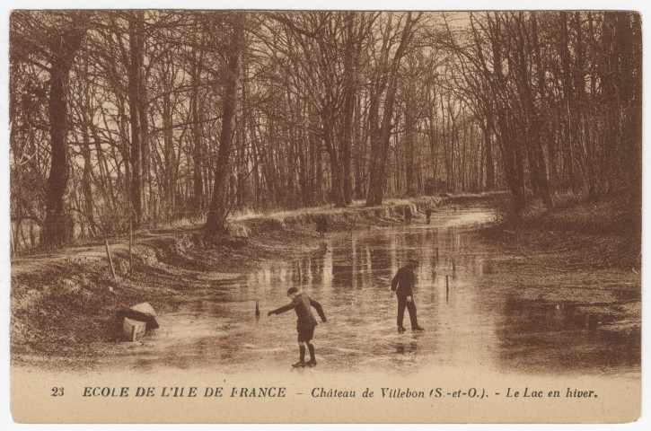 VILLEBON-SUR-YVETTE. - Château de Villebon - Le lac en hiver. Editeur Levy. 