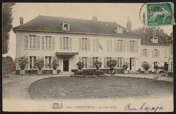 LONGJUMEAU.- Le clos Saint-Cyr (11 octobre 1910).