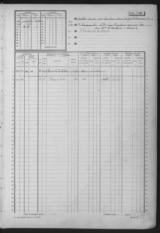 PARAY-VIEILLE-POSTE. - Matrice des propriétés non bâties : folios 2201 à 2800 [cadastre rénové en 1969]. 