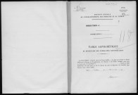 Conservation des hypothèques de CORBEIL. - Table alphabétique du répertoire des formalités hypothécaires, volume n° 118 : A-Z (registre ouvert en 1949). 