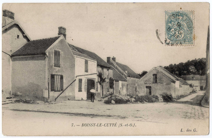 BOISSY-LE-CUTTE. - Boissy-le-Cutté, L. des G., 1906, 2 mots, 5 c, ad. 