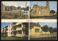 BONDOUFLE. - Divers aspects de la ville. Edition Raymon, 1976, 1 timbre à 1 franc, couleur. 