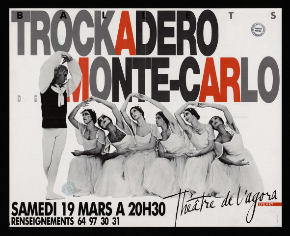 EVRY.- Ballets Trockadero Monte-Carlo, Théâtre de l'Agora, [19 mars 1988]. 