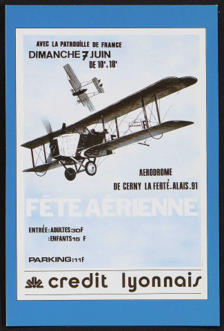 Cerny.- Fête aérienne à l'aérodrome de Cerny-La Ferté-Alais (7 juin 1981). 