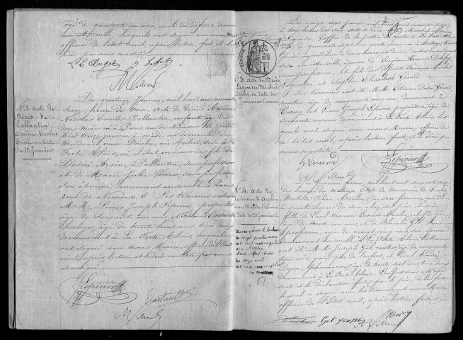 FERTE-ALAIS (LA). Naissances, mariages, décès : registre d'état civil (1876-1882). 