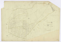 AUVERS-SAINT-GEORGES. -Section D - Village (le), 3, ech. 1/2500, coul., aquarelle, papier, 63x91 (sd). 