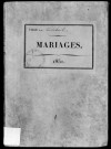 CORBEIL. Mariages : registre d'état civil (1851). 