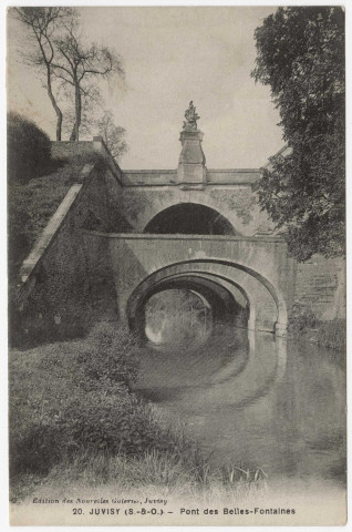 JUVISY-SUR-ORGE. - Pont des Belles-Fontaines. Les Nouvelles Galeries, 17 lignes. 