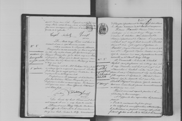 SOISY-SUR-ECOLE. Naissances, mariages, décès : registre d'état civil (1861-1875). 