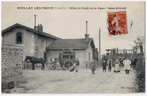 BOULLAY-LES-TROUX. - Hôtel et café de la Gare, Bessaire, 1909, 9 lignes, 10 c, ad. 