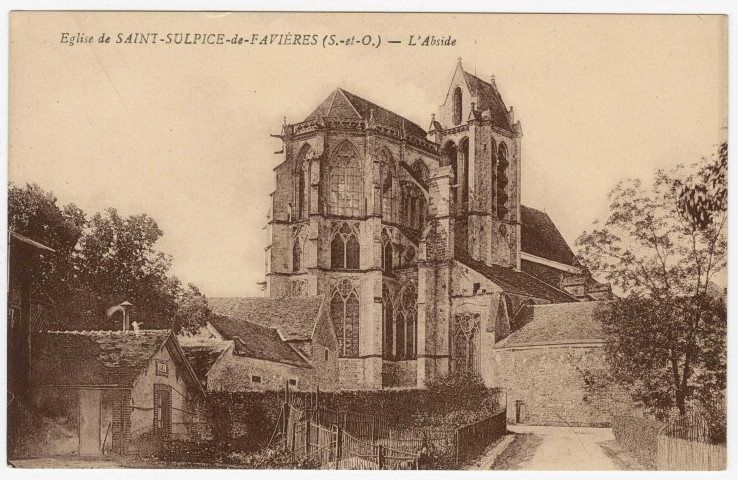 SAINT-SULPICE-DE-FAVIERES. - Eglise, abside. Editeur Rameau. 