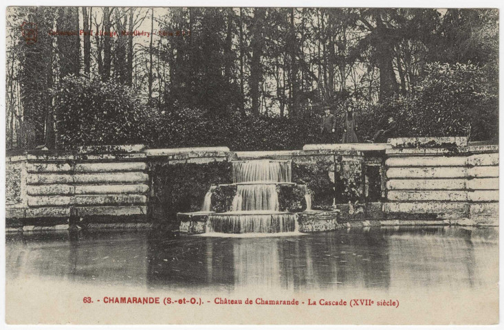 CHAMARANDE. - Château de Chamarande. La cascade (XVIIe siècle), S. et O. Art. 