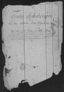 MILLY-LA-FORET, bureau de l'enregistrement. - Tables des successions. - 1787 - an VI. 
