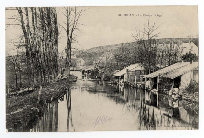 DOURDAN. - La rivière de l'Orge. Sevin (1904), 5 c, ad. 