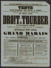 ITTEVILLE.- Vente sur baisse de mise à prix, d'un droit de tourber ou d'extraire de la tourbe, pendant quinze années et d'un fonds ou sol du grand marais, sur la rivière Essonne, 9 avril 1862. 