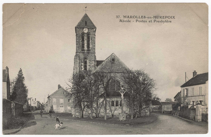 MAROLLES-EN-HUREPOIX. - L'église. [Editeur Deflers]. 