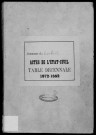 CORBEIL. Tables décennales (1873-1882). 