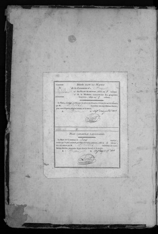 BREUX-JOUY. - Matrice des propriétés bâties et non bâties : folios 1 à 416 [cadastre rénové en 1932]. 