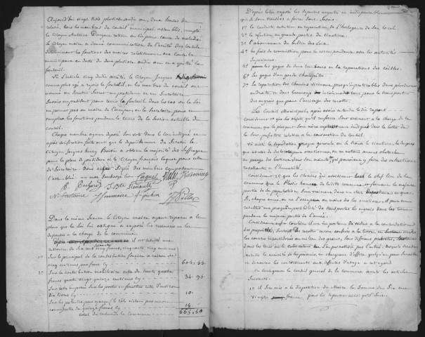 AUTHON-LA-PLAINE. - Administration de la commune - Registre des délibérations du conseil général de la commune d'AUTHON (8 septembre 1791 - 12 mai 1829). 