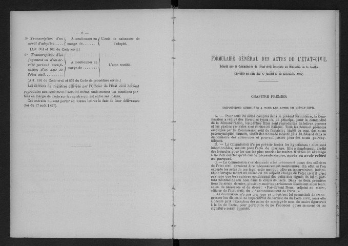 BALLANCOURT-SUR-ESSONNE.- Naissances, mariages, décès : registre d'état civil (1917). 