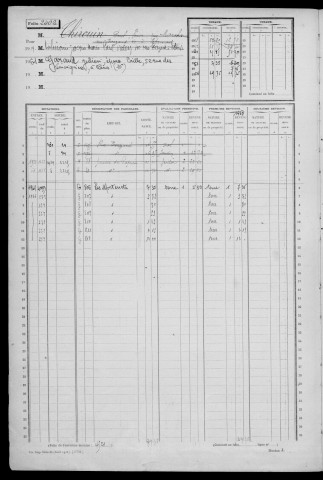ETAMPES. - Matrice des propriétés non bâties : folios 2401 à 3000 [cadastre rénové en 1970]. 