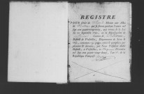 BURES-SUR-YVETTE. Naissances, mariages, décès : registre d'état civil (1793-1817).[mariages (an VII et les six premiers mois de l'an VIII), voir 4E2304-2306)]. 