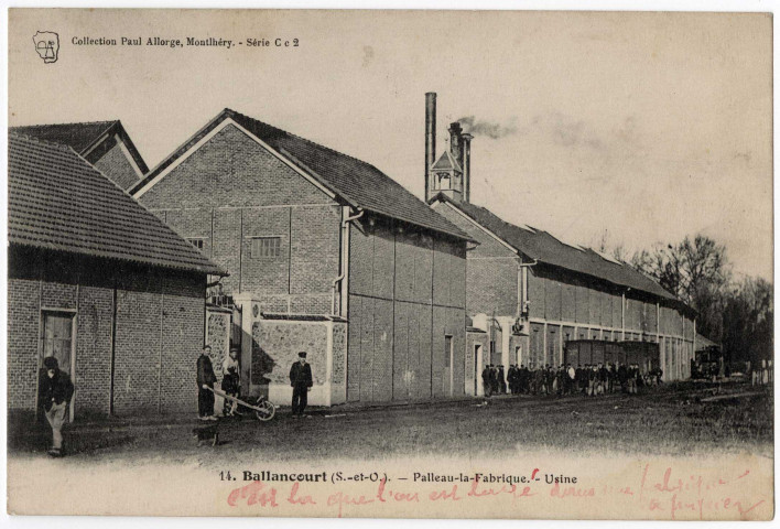 BALLANCOURT-SUR-ESSONNE. - Palleau-la-Fabrique. L'usine, S. et O. artistique, Paul Allorge. 