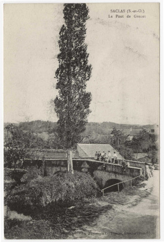 SACLAS. - Le pont de Grenet [Editeur Thomas, 1918]. 