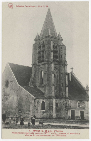 MASSY. - L'église [ Editeur Seine-et-Oise artistique et pittoresque, collection Paul Allorge]. 