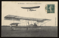 ETAMPES. - Biplan Farman et monoplan Blériot. Cliché et collection Rameau, 1 timbre à 2 francs 5 centimes. 