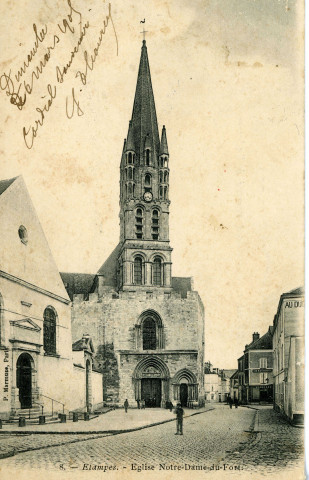 ETAMPES. - Eglise Notre-Dame-du-Fort. 1905. 1 timbre à 5 centimes. 
