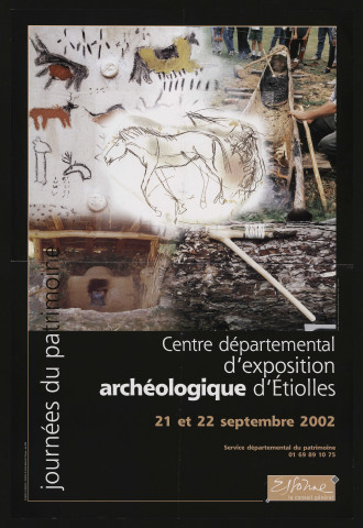 ETIOLLES. - Journées du Patrimoine, Centre départemental d'exposition archéologique, 21 septembre-22 septembre 2002. 