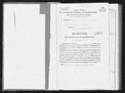 Conservation des hypothèques de CORBEIL. - Répertoire des formalités hypothécaires, volume n° 541 : A-Z (registre ouvert vers 1920). 