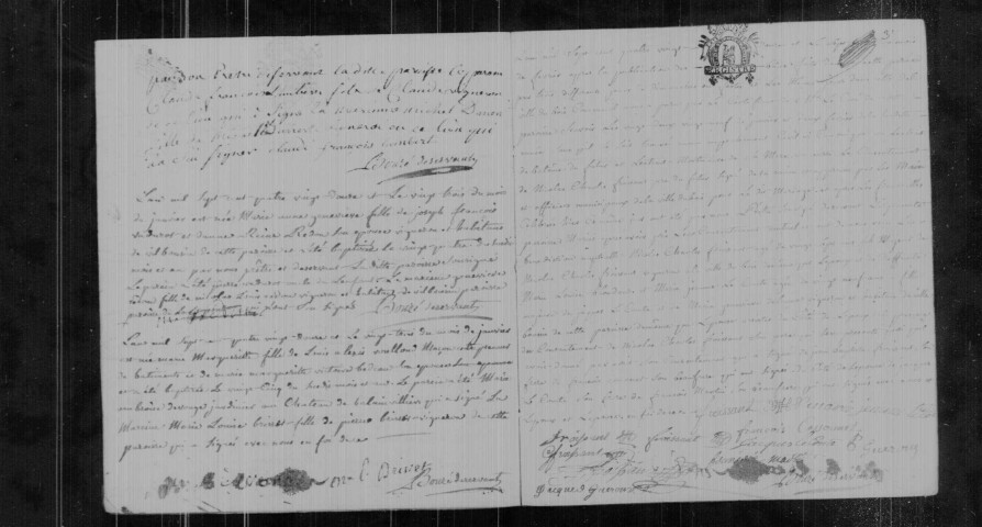 BALLAINVILLIERS. Paroisse Saint-Jacques et Saint-Philippe : Baptêmes, mariages, sépultures : registre paroissial (1770-1792). 