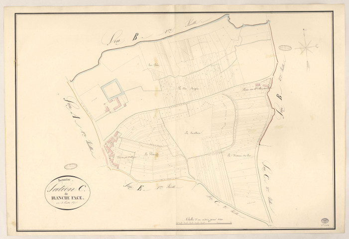 SERMAISE. - Section C : Blanche-Face, 1ère feuille. 